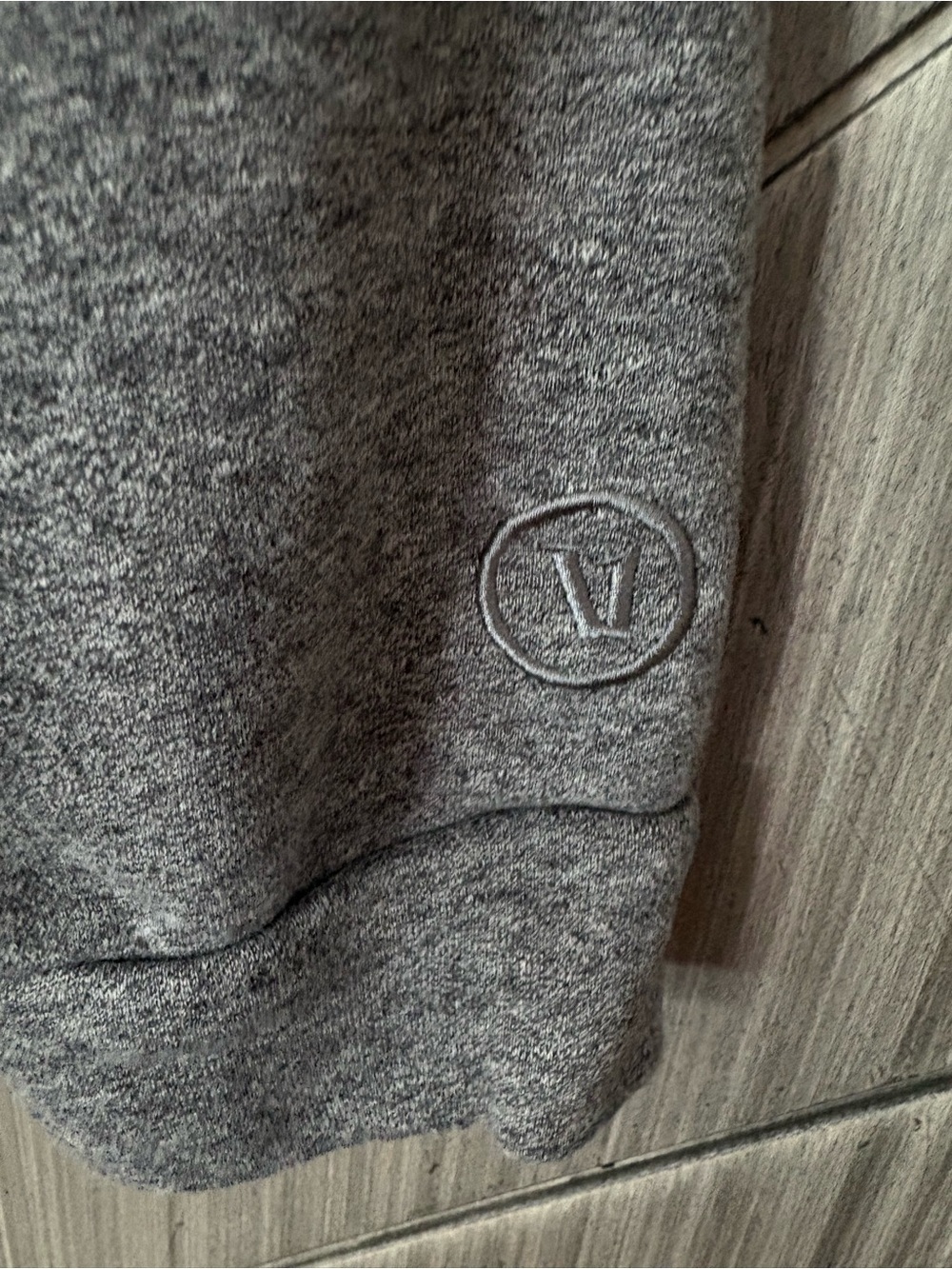 Vuori Sedona Polo Fleece Cropped Sweatshirt Heather Grey Women's Size Medium - Picture 7 of 11